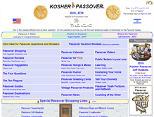 Tablet Screenshot of kosher4passover.com